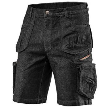 Pantaloncini da lavoro neri in denim GRUPA TOPEX, taglia XXXL