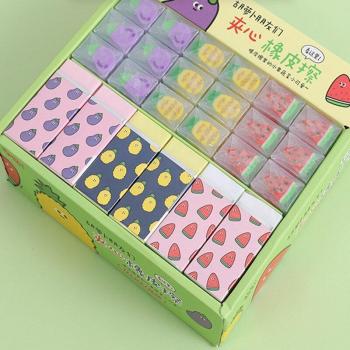 Cartoon Vegetable Eraser Set, 36 Pieces