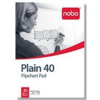 X Nobo Flipchartblock Blanko DIN A1 583x808mm, 40 Blatt, weiß