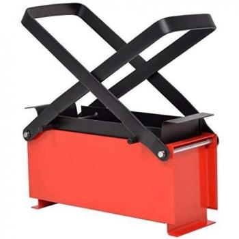 Log Briquette Maker 34x14x14 cm Black and Red