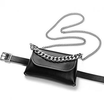 Borsa a mano mini con catena argento per cell