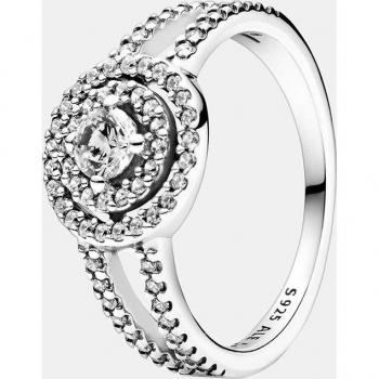 Anillo Pandora en Plata con Doble Halo