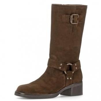 Gabor Women's Calf Length Whisky Suede Boots