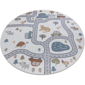 120 cm Round Bono Animal Carpet