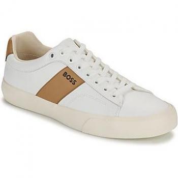 BOSS Herren Sneaker Aiden mit Kontrastbesatz in Weiß