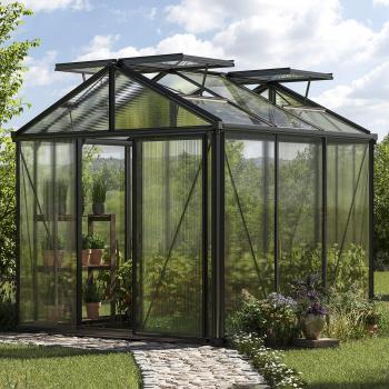 GFP 235x235 cm Greenhouse Special Set RAL 7016