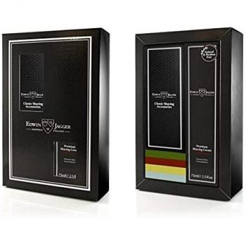 Coffret de Rasage Noir avec Crème au Bois de Santal