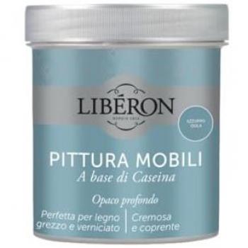 Pittura Vernice per Mobili alla Caseina Azzurro Isola 500 ml Opaco Profondo