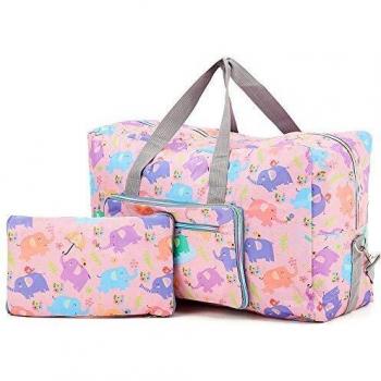 Arxus Large Foldable Duffel Tote Carry on Weekend Overnight Travel Bag Over Luggage with Shoulder Strap