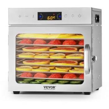 Lyophilisateur VEVOR 8 Plateaux, 400 W, Séchoir Électrique pour Fruits et Légumes