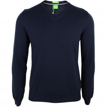 Herrenpullover BOSS Green C-Carlton_02 – Dunkelblau, V-Ausschnitt, Größe L, 50328146