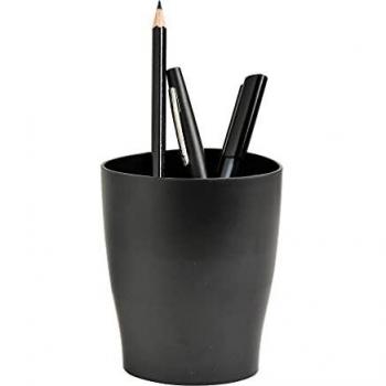 Exacompta 676014D Black Pen Pot 60x80x95mm
