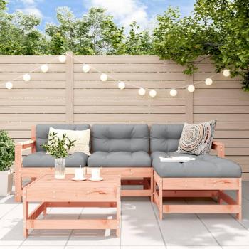 Set Divani da Giardino 5 pz in Legno Massello di Douglas