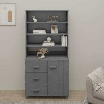 Hamar credenza massello pino – colore grigio scuro