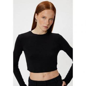 Koton Rundhals-Crop-Body für Damen