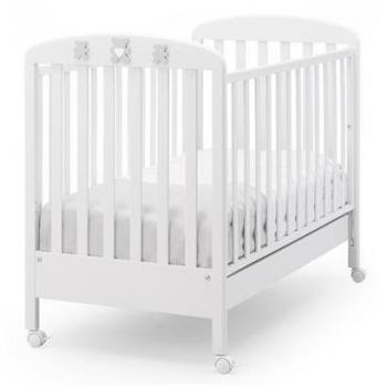 Cuna Infantil Erbesi Molly con Diseño Blanco-Gris