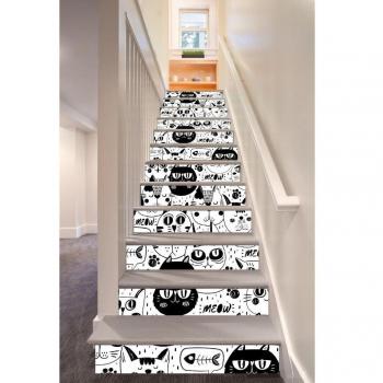 Decoración de Pared con Escalera 3D