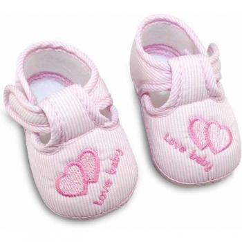 Sandales enfant en bas âge blanc rose
