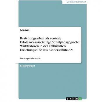 Beziehungsarbeit als zentrale Erfolgsvoraussetzung? Sozialpädagogische Wirkfaktoren in der ambulanten Erziehungshilfe des Kinderschutz e.V.: Eine empirische Studie