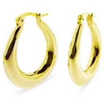Pendientes Oumy de Luxenter en oro amarillo de 18 quilates
