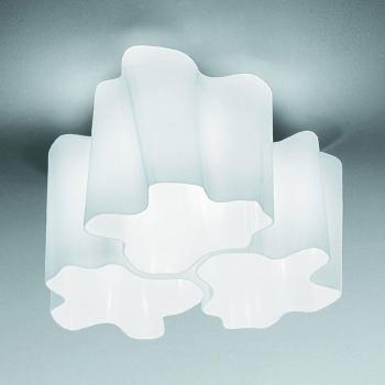 Logico plafonnier 3 lampes Artemide 33x33 cm