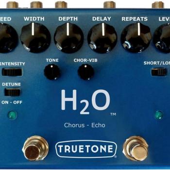Effet Truetone V3 H2O Liquid Chorus & Echo pour basse/guitare