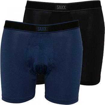 Saxx Daytripper Fly Boxers 2 Units Black/City Blue Heather Size S