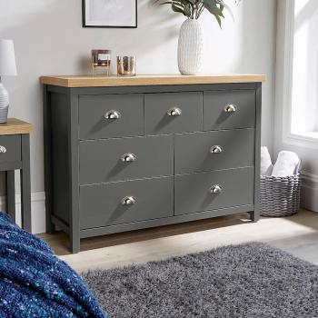 Avon Two Tone Wide 7 Drawer Chest