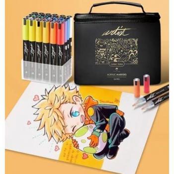 ALEX BOG Estuche 24 rotuladores acrílicos colores surtidos