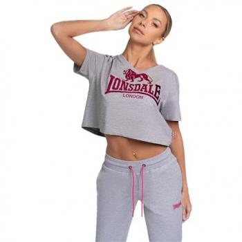 T-Shirt Lonsdale London HEDDLE Donna Grigio XL