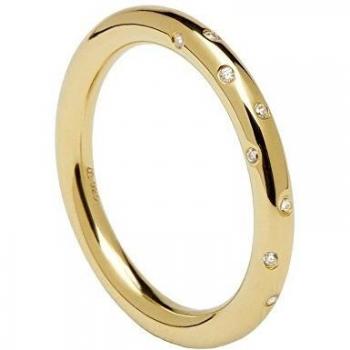 Anillo de Plata 925 Baño Oro 18k Satellite