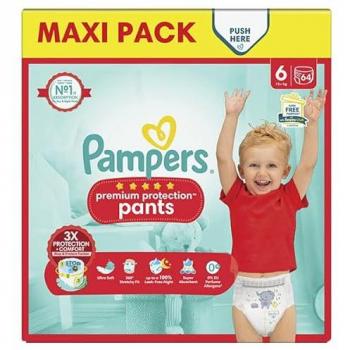 Pampers Premium Protection Pants Couche-Culotte taille 6 (64 unités)