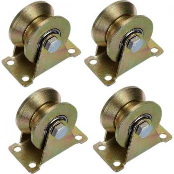 Sliding Door V-Groove Track Wheel Rollers 2 Inch