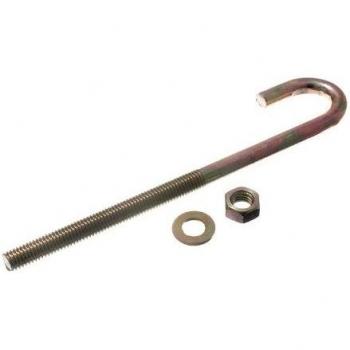 Premium Quality Hook Bolts M8 X 160MM with NUT and Washer YZP (Pack of 100)