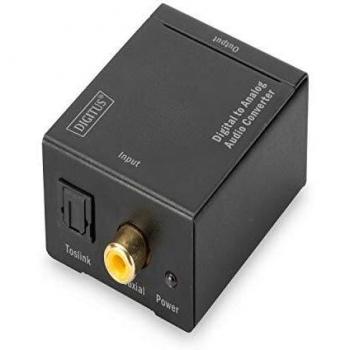 Digitus Convertidor Digital a Analógico Conector RCA Coaxial/Toslink con Adaptador de Red