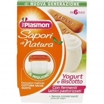 Plasmon Merenda Yogurt Biscotto 120 g ciascuno