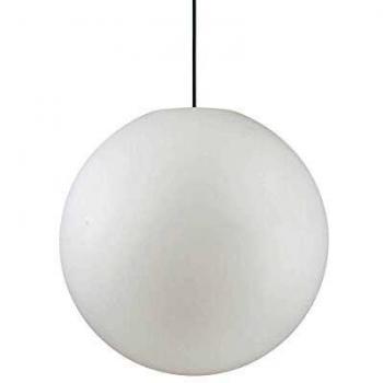 Large Sole Pendant Light with Single Lamp, Opal Finish, Ideal Lux