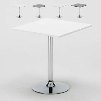 Table de bar carrée en acier 70x70