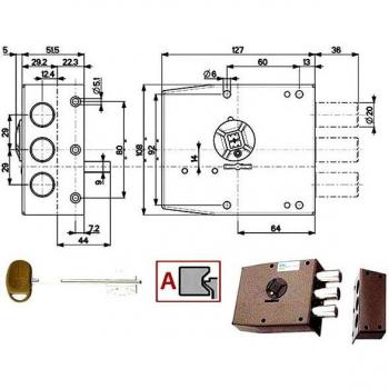 Mottura Sic Semplice: Cerradura Izquierda DM 20501 – Confiable y Elegante