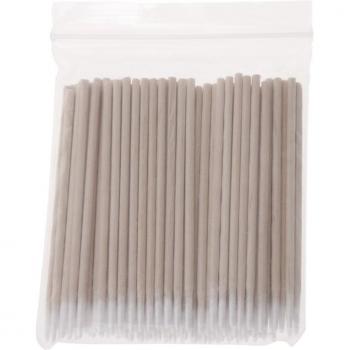 100 Pcs Wooden Stick Cotton Swabs Pointed Applicator