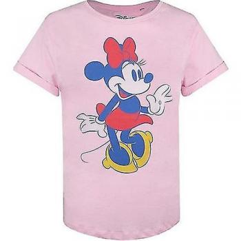 Disney Ladies Minnie Mouse Crew Neck T-Shirt
