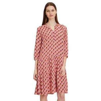 Betty Barclay Knielanges Kleid mit grafischem Muster, Größe 42