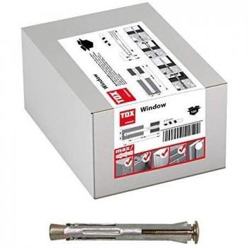 Metall‑Rahmendübel TOX Window 10 × 112 mm – 100‑Stück-Verpackung