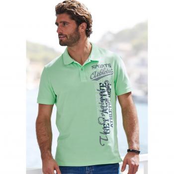 John Devin Poloshirt mit Rundhalsausschnitt und Druck