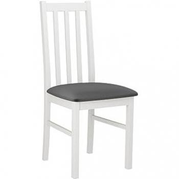 Chaise Victorville 141, Finition Blanche, 94x43x49cm, Tapisserie Élégante, Bois Solide, Déjà Montée