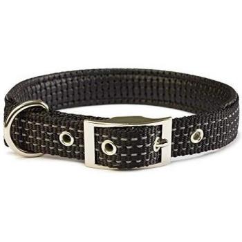 Collar de nylon negro para perros 2 x 45 cm