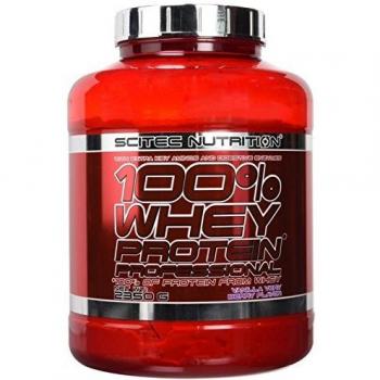 Scitec Nutrition Professional Whey Protein 2350 g Vanille Very Berry – glutenfrei, mit Zusatz-Aminosäuren & Enzymen