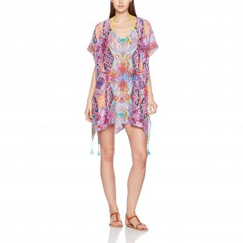 Seafolly Multi‑Color Kashmir‑Mosaic Kaftan Pareo für Damen – 1 Pack