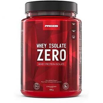 Prozis Zero Whey Fraise 750 g – Faible Glucides, Haut Protéiné