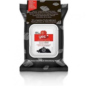 Yes To Tomatoes Detoxifying Charcoal Gesichtsreinigungstücher, 1er Pack